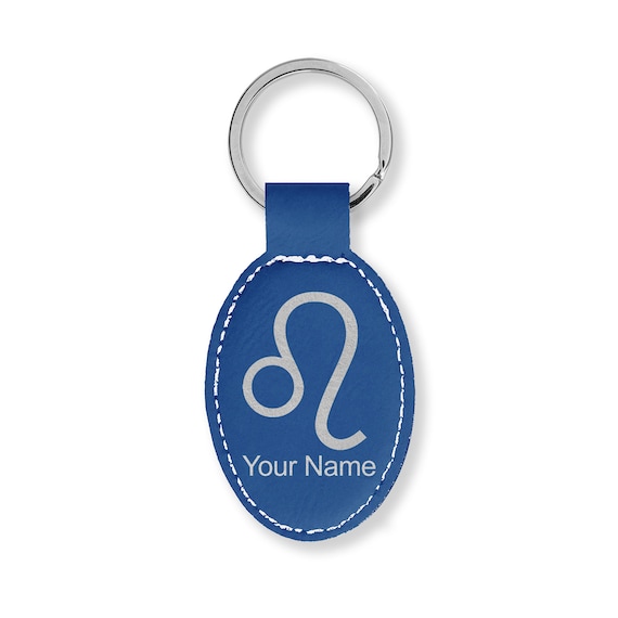 Zodiac Leather Keychain