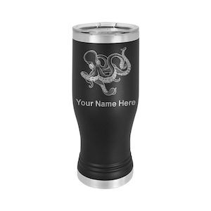 20oz Pilsner Mug, Kraken, Personalized Engraving Included