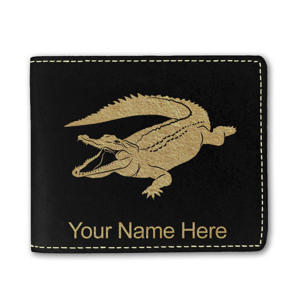 Personalized Laser Engraved ID Holder Wallet - Faux Leather, Includes Key Ring & Card Slots, Custom Text Free