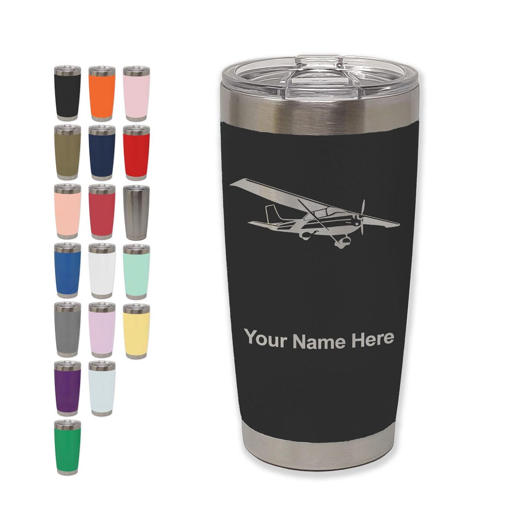 20oz Tumbler Mug, high Wing Airplane, Personalized Engraving Included - Etsy