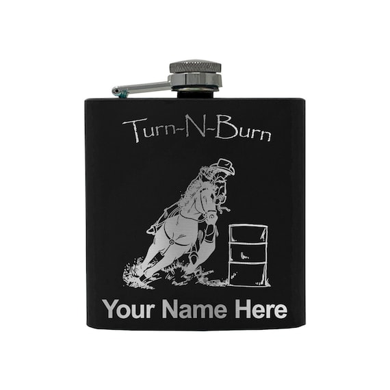 8oz Barrel Racer Stainless Steel Flask 8oz Barrel Racer Stainless Steel Flask