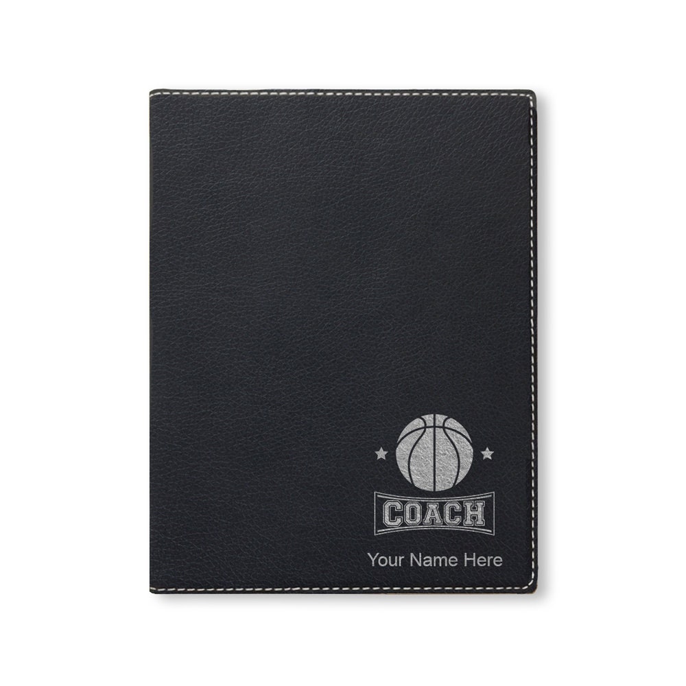 Large 9.5 X 12 Portfolio Notepad, Basketball Coach, Personalized ...