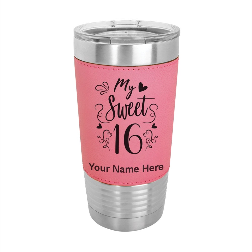 CVROY 16th Birthday Tumbler – 20oz Insulated Cup, Personalized Sweet Sixteen Gift - View #8