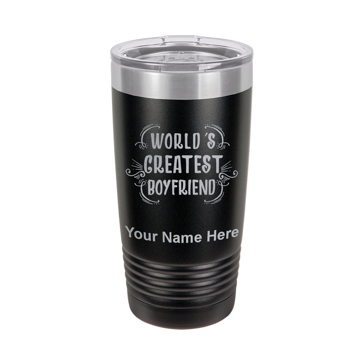 20oz Tumbler Mug World's Greatest Boyfriend Personalized - Etsy
