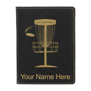 Portapasaporte LaserGram de piel sintética para disc golf (incluye grabado personalizado)