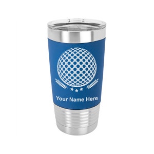 20oz Silicone Tumbler Mug, Golf Ball, Personalized Engraving Included