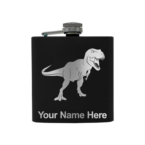 8oz T-Rex Stainless Steel Flask 8oz T-Rex Stainless Steel Flask