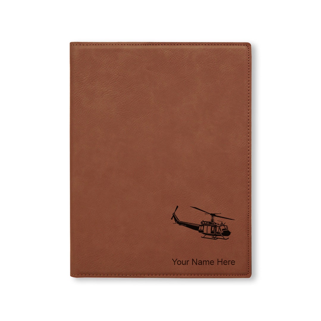 Personalized Notepad Military Large 9.5 X 12 Portfolio Notepad, Military Helicopter 2, Personalized ...