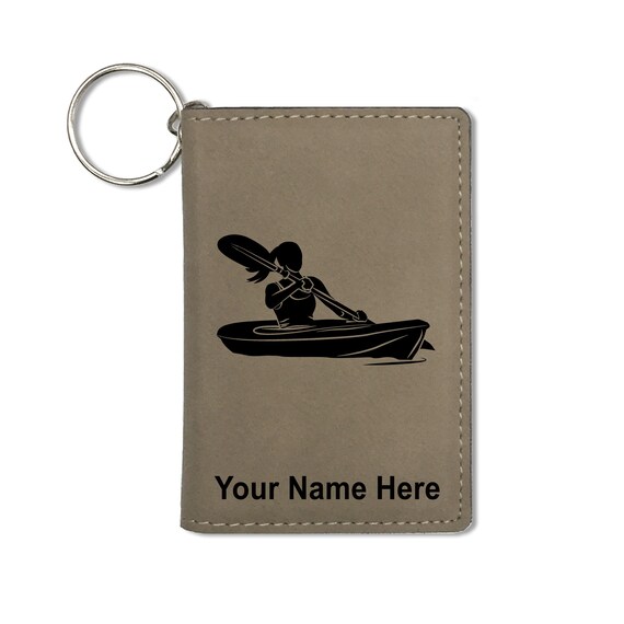Keychain ID Holder Wallet - Lineman - Leather Keychain ID Holder Wallet - Lineman - Leather