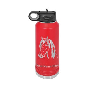 32oz Double Wall Flip Top Water Bottle with Straw Personalized Engraving Included Urology