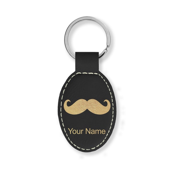 Mustache Keychain Etsy