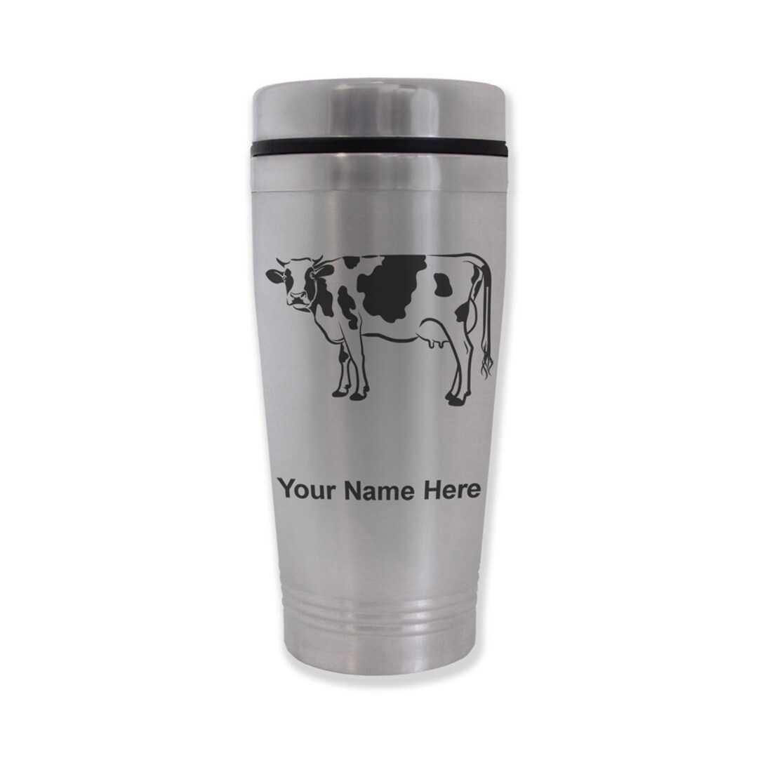 Commuter Travel Mug,cow, Personalized Engraving Included Etsy