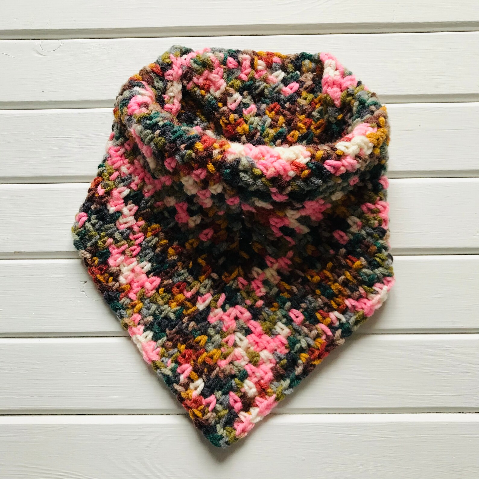 Knitted kids scarf Adorable shawl Triangle scarf with a Etsy