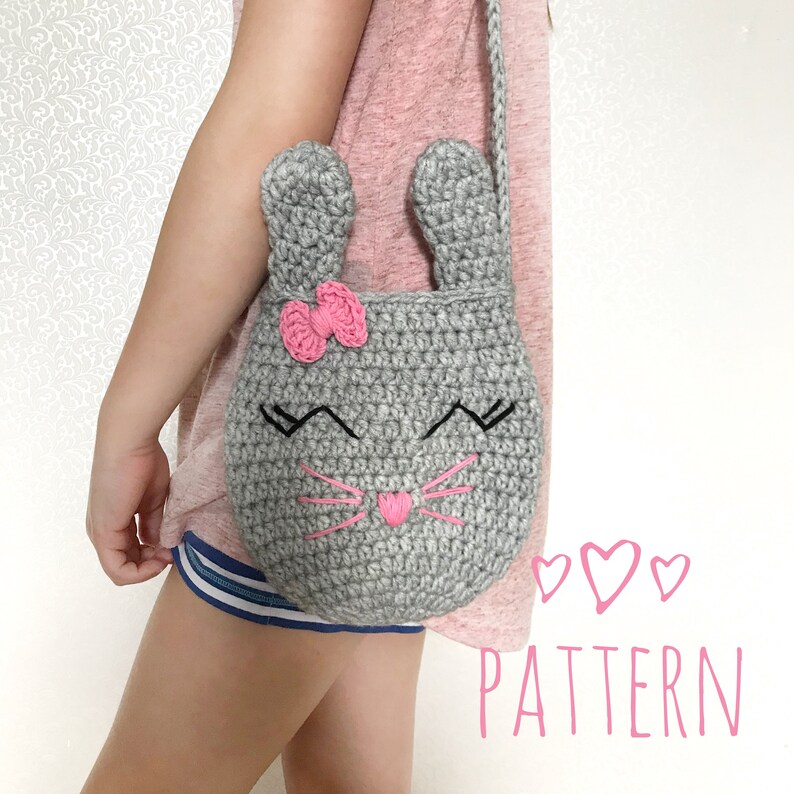 crochet kids purse