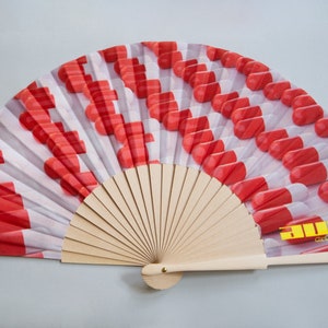 Fans, hand fans, pills, photo motif, climate, ball, fan