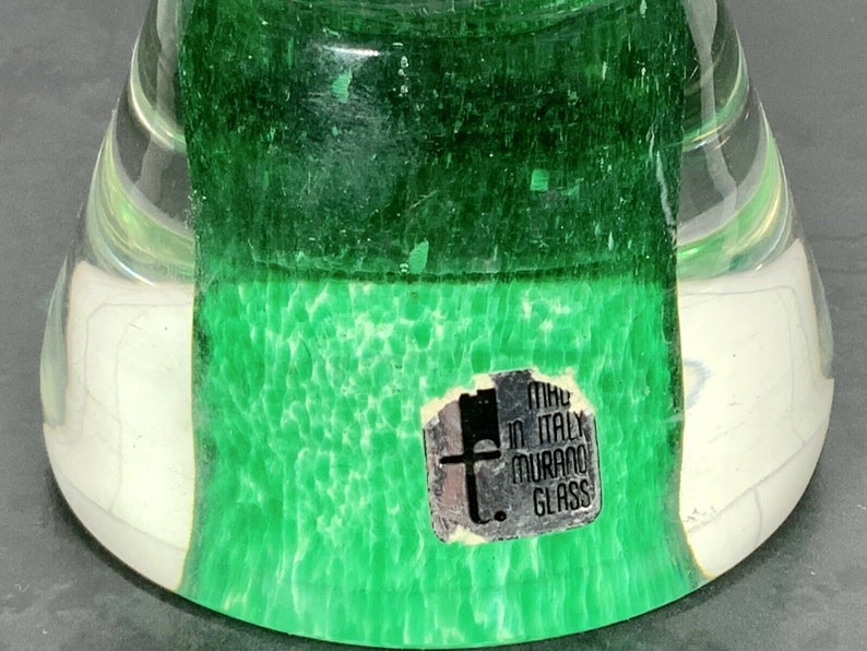 Vintage Murano Mushroom Shape Pedestal Multicolor Millefiori Etsy