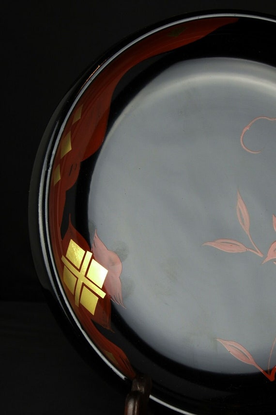 Vintage japanese lacquer plate - image 2