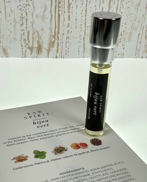 Profumo spray da viaggio Bijou Vert Raw Spirit Eau De Parfum Edp 0,27 Oz/8  ml -  Italia