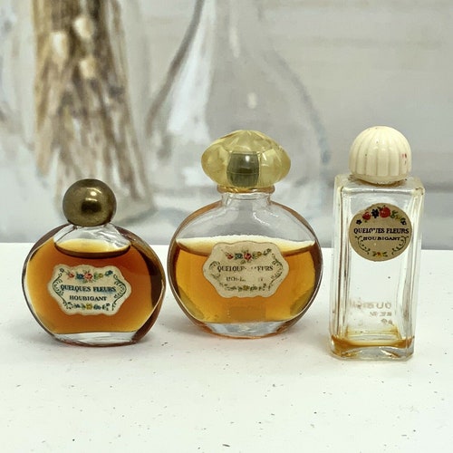 Quelques Fleurs Perfume Trio Houbigant Circa 1930's Vintage -  craibas.al.gov.br
