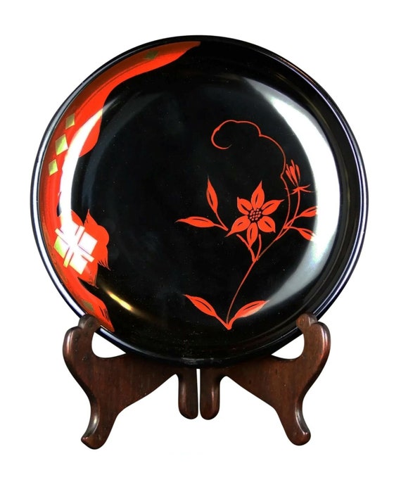 Vintage japanese lacquer plate - image 1