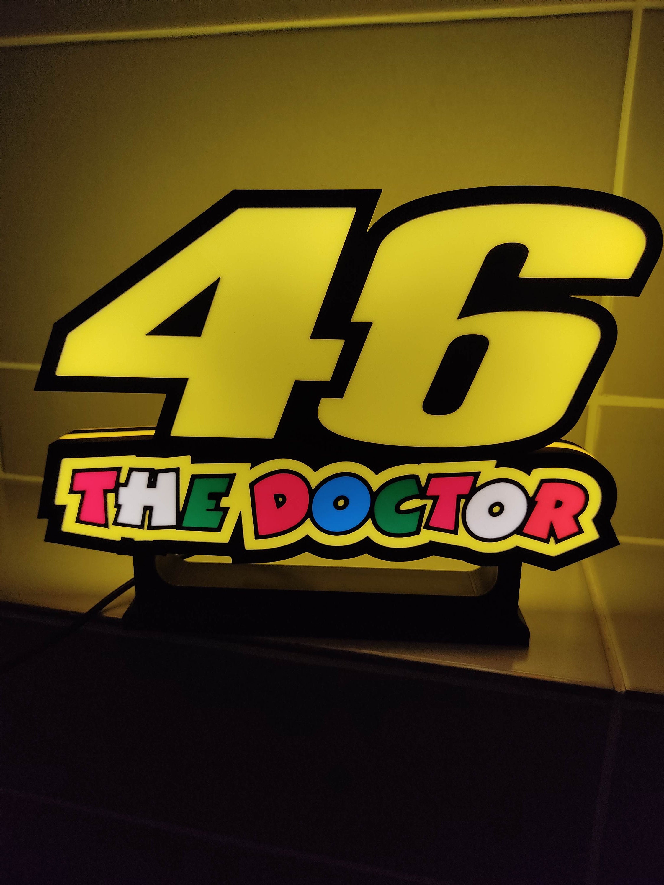 3D Nummer 46 Valentino Rossi Moto Der Arzt Aufkleber VR46 Radnabe