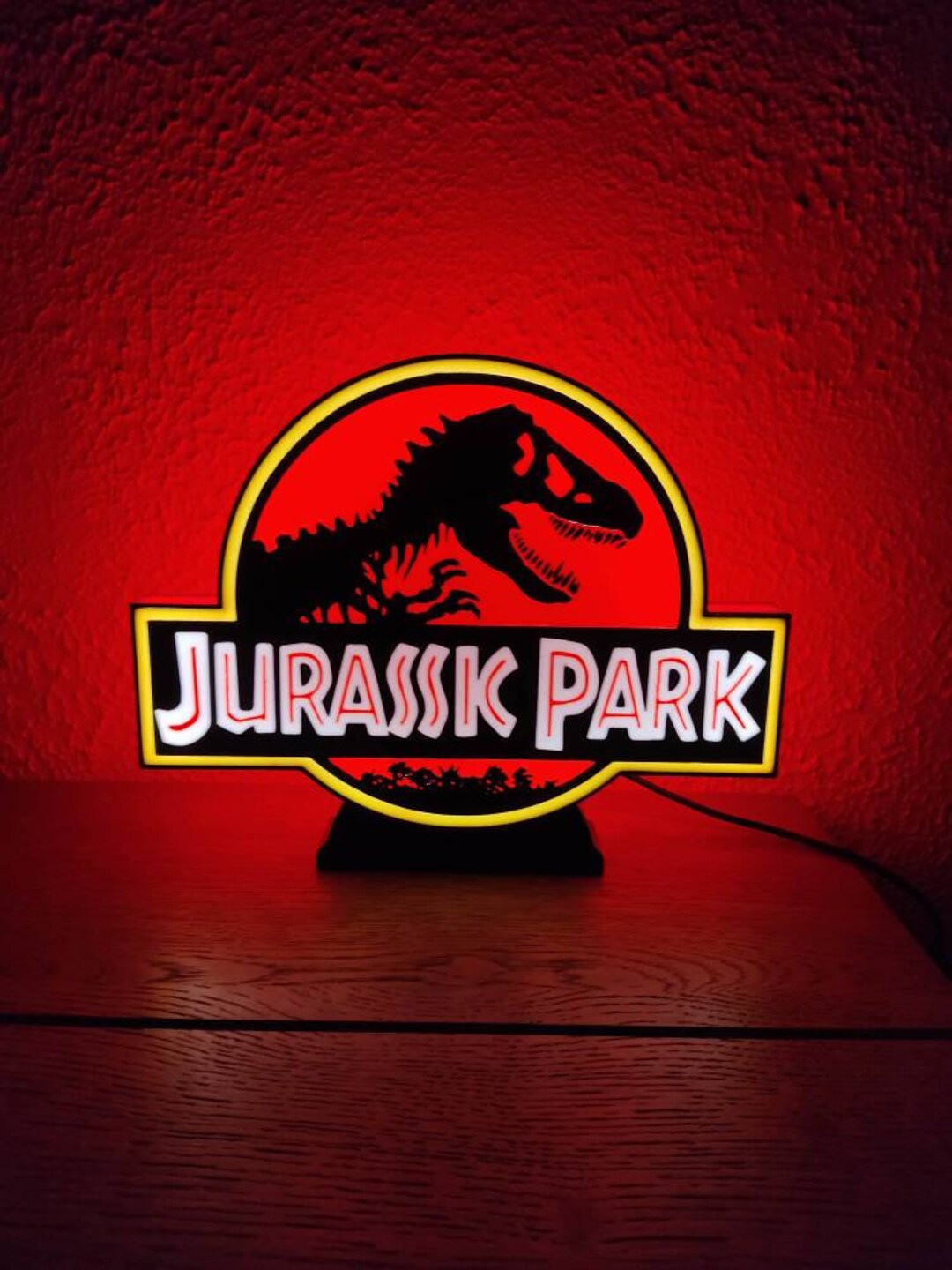 Lamp JURASSIC PARK 3d LED Night Light, Adjustable Intensity, 5V Usb