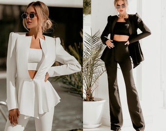 White pantsuit jumper Clearance