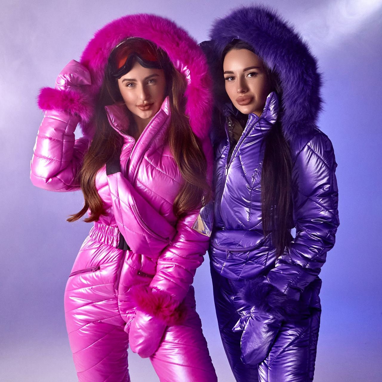 Shiny nylon ski best sale suit