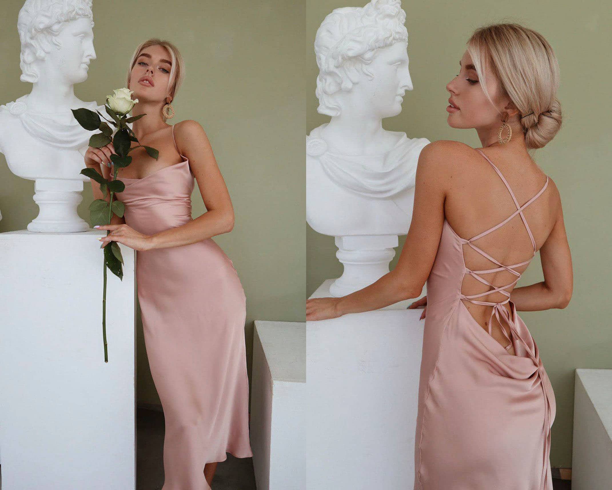 Silk Camisole Mini Dress main image 1