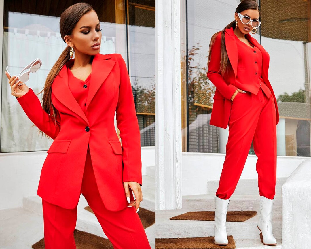 Amazing Three Pieces Prom Party Outfits (Jacket Pants Vest) main image 1