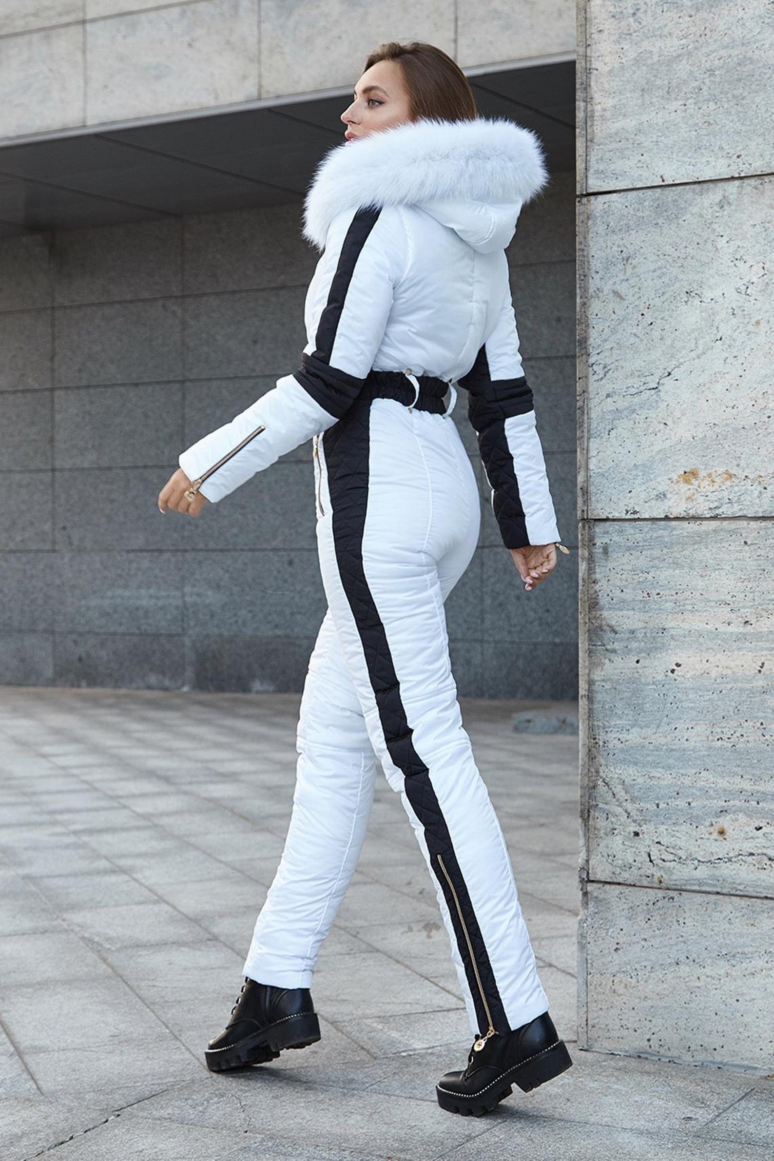 Women Ski Jumpsuit Snowsuit Warm Winter Overall Suit Etsy Canada
