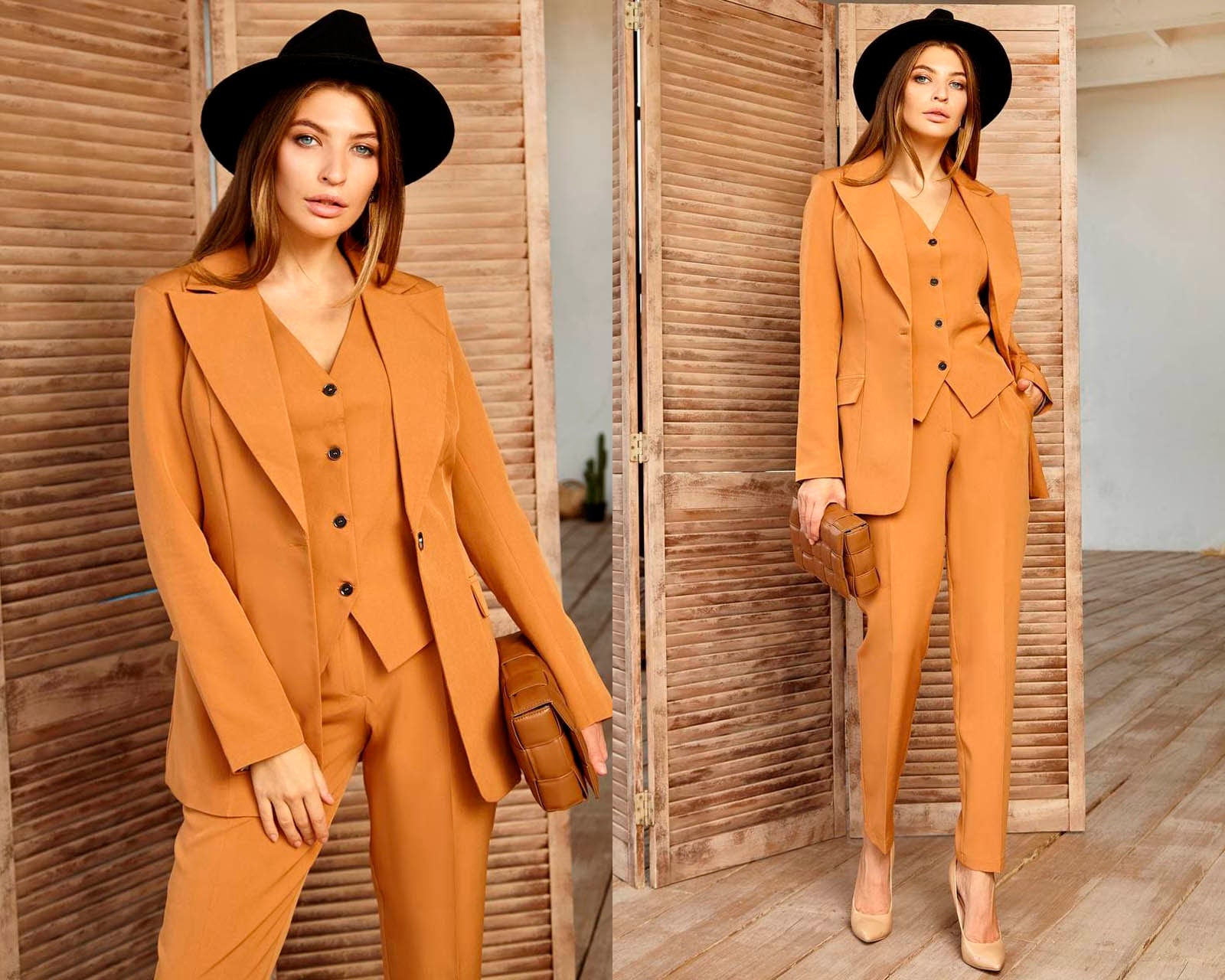 fvwitlyh Fall Pant Suits for Women Women's Solid Color Plush Cardigan  Casual Coat Two Piece Set Wedding Guest Jumpsuit for Women 
