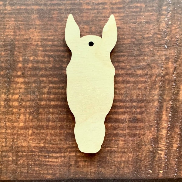 Horse Head Ornament Wood Blank