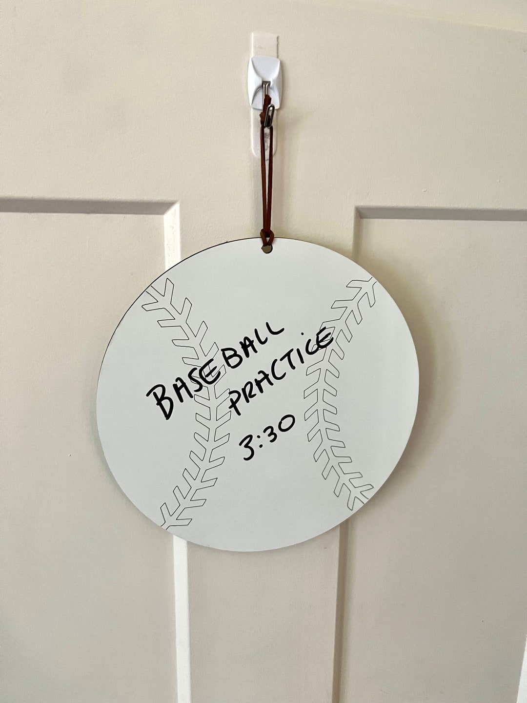 Baseball Dry Erase Board Sign Board Kids Room Office Whiteboard Etsy