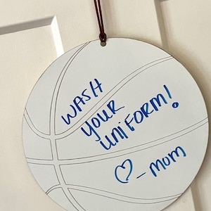 Basketball Dry Erase Board whiteboard Door Sign
