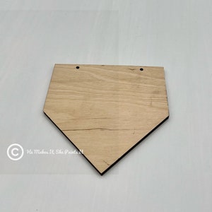 Mini Wood Blank Baseball Plate Craft or Ornament