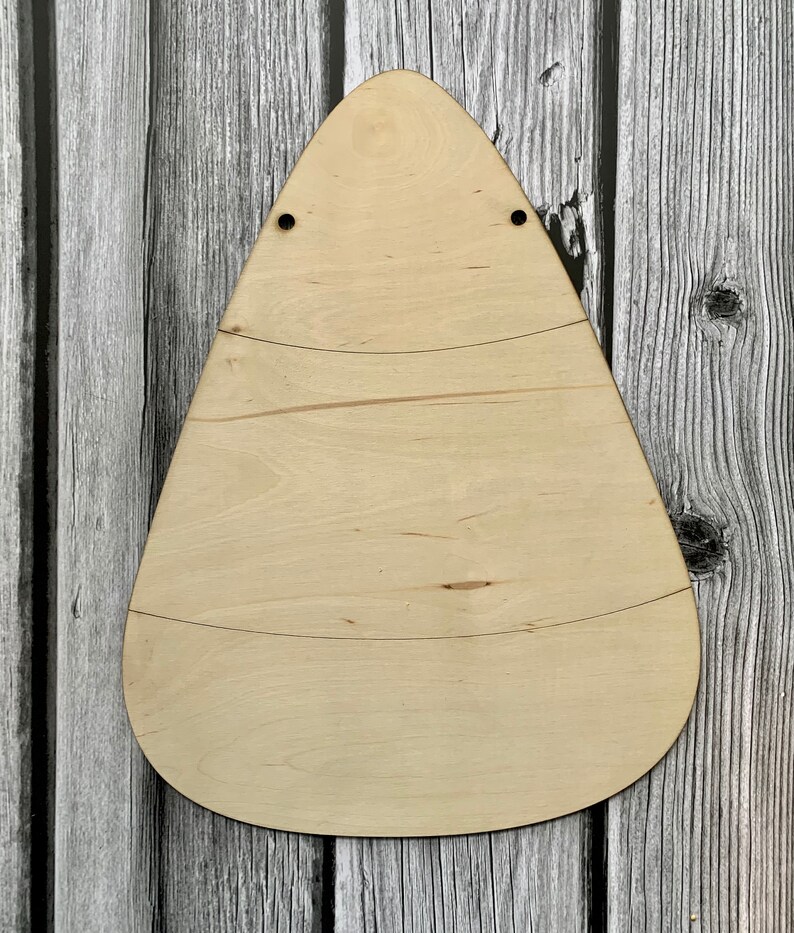 Unfinished Wood Blank Candy Corn Door Hanger Fall Decor Halloween - Etsy