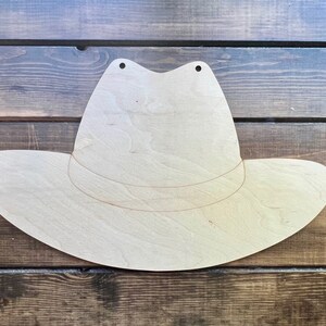 Hat Unfinished Wood Blank Door Hanger Wood Sign