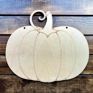 Pumpkin Sign Blank for Fall Decor