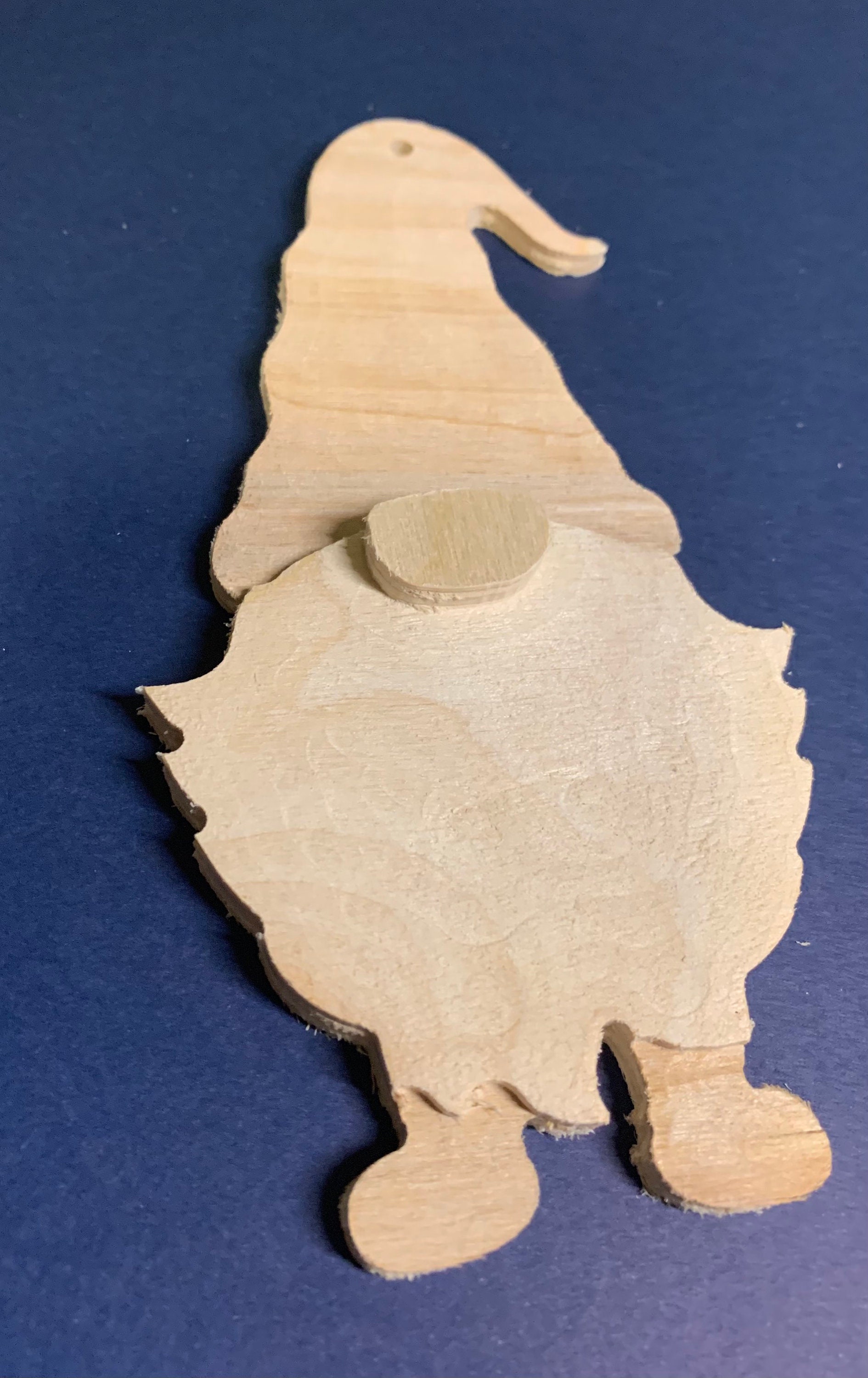 6 Inch Unfinished Wood Gnome Ornament DIY Etsy