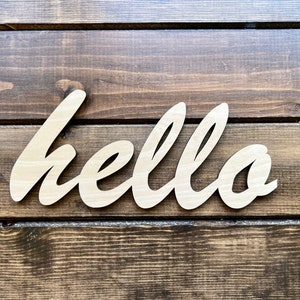 Hello Wood Blank