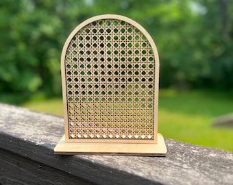Rattan Look Earring Organizer