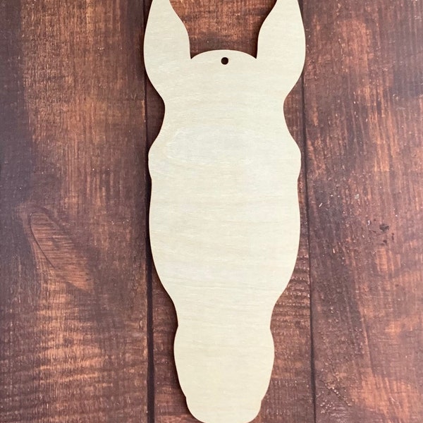 Horse Head Wood Blank Sign Cut Out