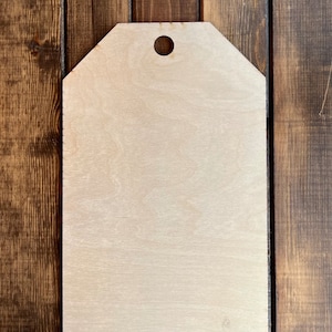 Large Gift Tag Door Hanger Unfinished Blank