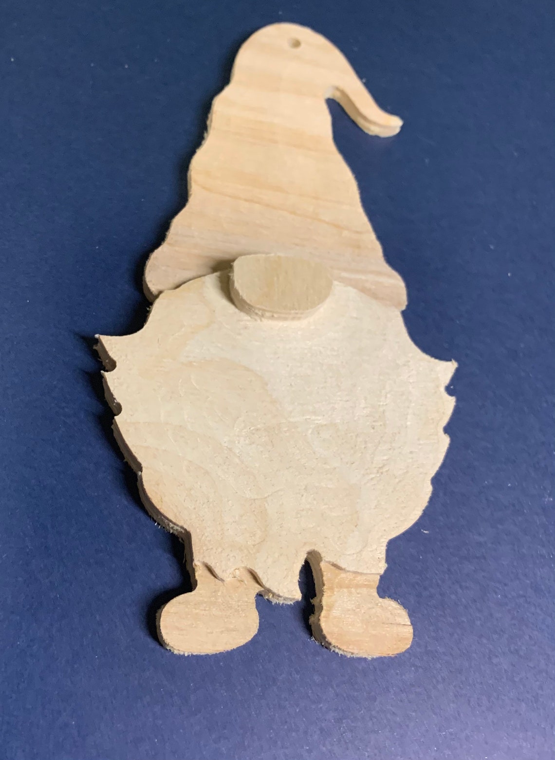 6 Inch Unfinished Wood Gnome Ornament DIY Etsy