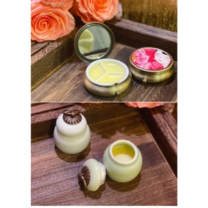 Solid Perfume | Memories of Song Dynasty Party | Chinese Style Container with Mirror | Beeswax and Essential Oils