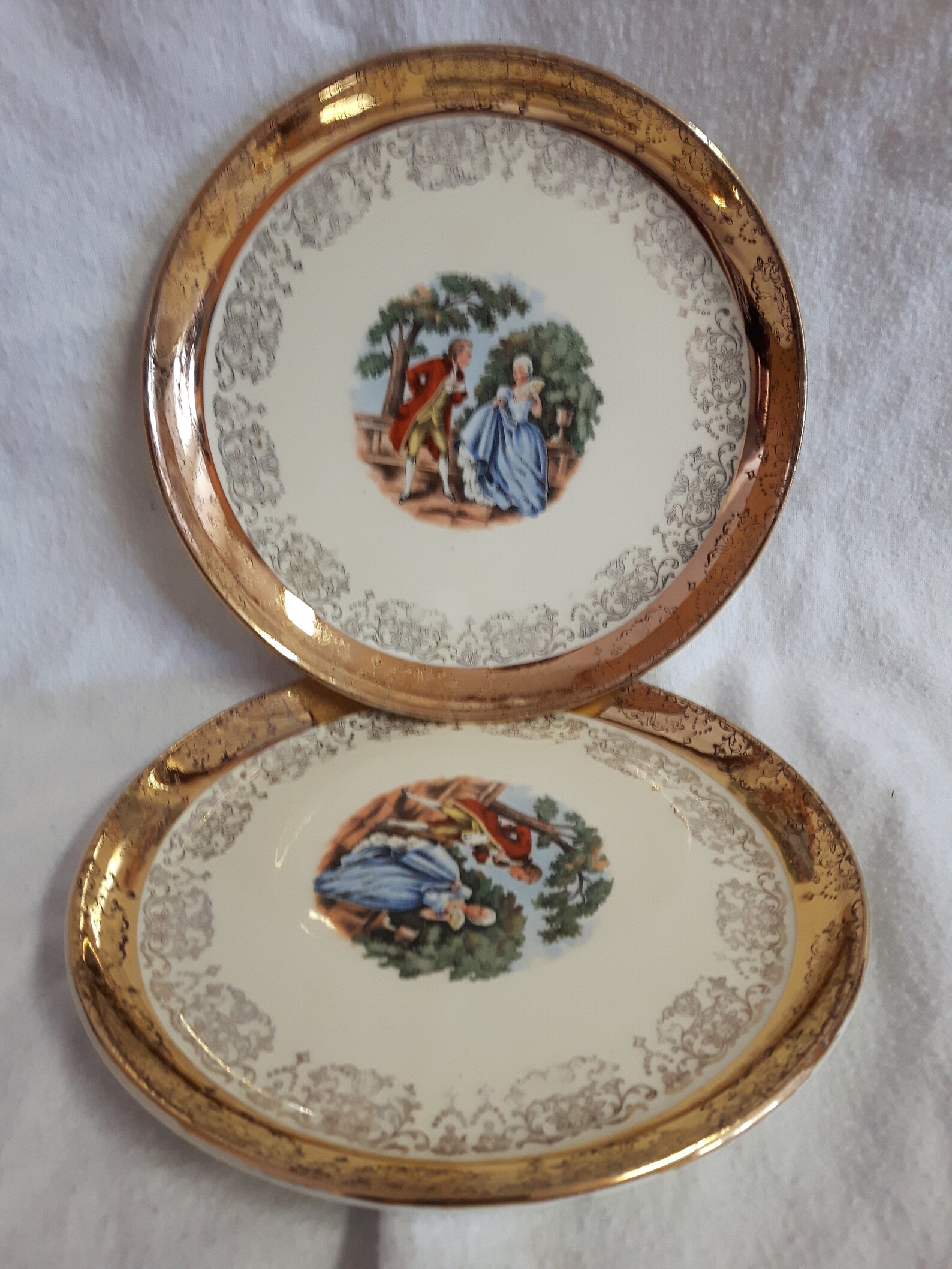 Gold plated plates 22k Etsy