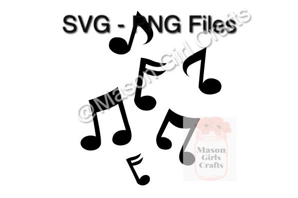 Music Notes SVG File SVG Cut File Digital Download Digital Png Svg File ...