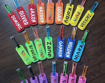 Personalized Popsicle Holder Ice Pop Holder kids summer party favor classmate gift treat bag favor classroom favor end of school year