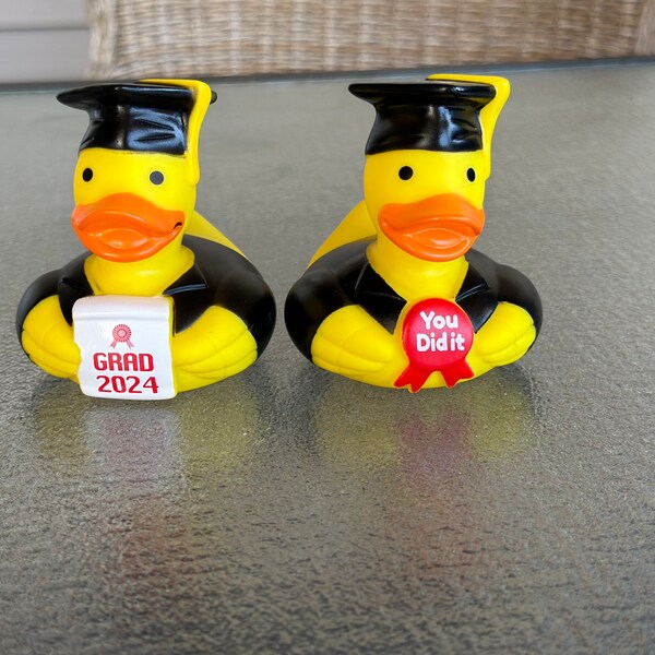 Personalized Graduation Rubber Duck | Graduation Gift | Graduate 2024 | 2024 Graduation Gift | Senior Gift | High School Graduation